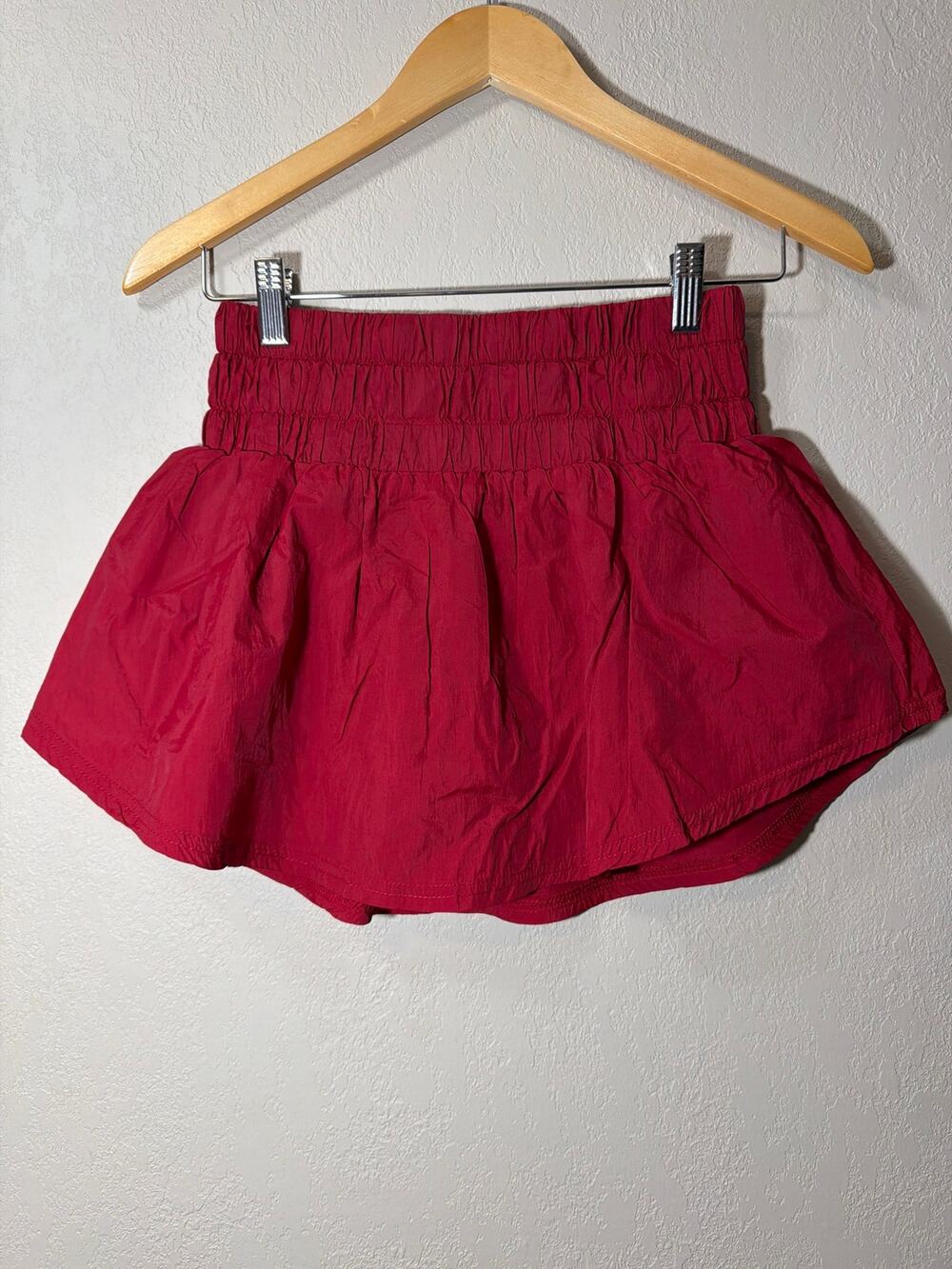 TCEC High Waist Athletic Red Skort SZ S